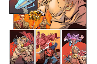 colorist for  books comic pages and covers