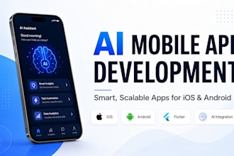 develop ai mobile app, ai integration android app, ios app, mobile app