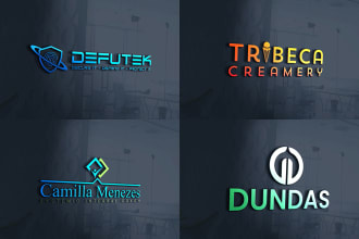 design, redesign your custom modern 3d or company logo or brand identity