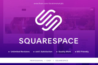 design or redesign squarespace website
