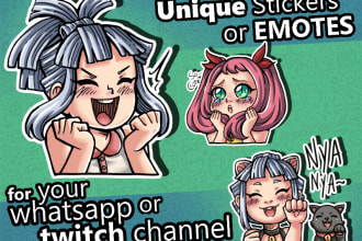 make unique stickers or emotes for your whatsapp or twitch