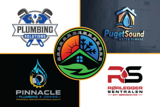 do heating oil gas hvac air plumbing and construction logo