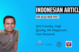 write indonesian article for blog or web post