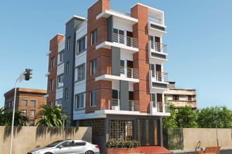 do 3d exterior design with rendering