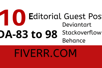 publish 10 editorial guest post with dofollow backlinks
