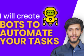 do web automation, python scripting to automate your tasks