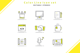 design ultra crips icons set for web, app, etc