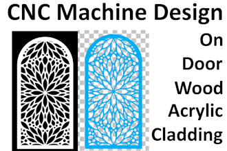 do make design for cnc machine cutting, rester to vector, line work vector