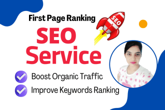provide monthly SEO service for first page ranking