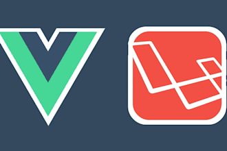 do laravel vue js projects for web application and crms