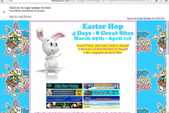 get4 days of login spotlight Ad at my Top10 Ranked Traffic Exchange Hits4surfers