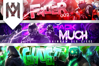 design a youtube banner with a matching profile picture
