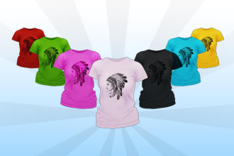 create a custom t shirt logo design with free mockup