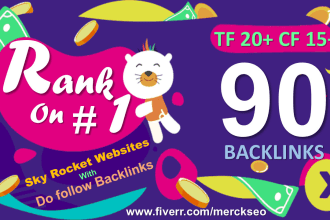do 90 SEO dofollow backlinks blog comments with high da,pa,tf,cf