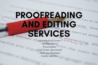provide professional  proofreading and copy editing