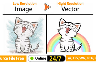 vectorize your logo and convert images to ai eps svg PDF