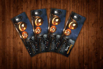 design event ticket, certificate, barcode, wedding invitation and door hanger