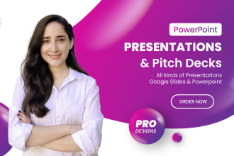 design professional powerpoint presentation or investor pitch deck