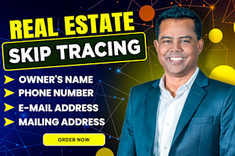 do real estate skip tracing to locate property owners phone, email and address