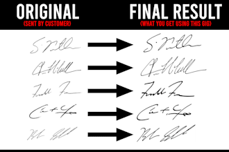 digitize up to five signatures for you