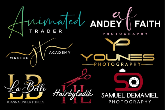 design photography or watermark logo