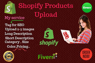 upload product for shopify store