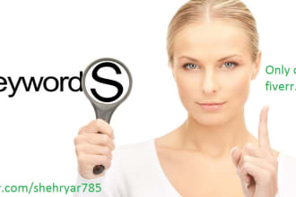 do SEO keyword research and competitor analysis