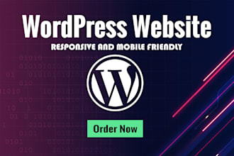 design responsive and seo friendly wordpress website