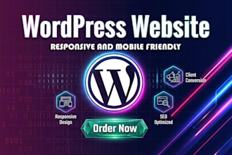 design responsive and seo friendly wordpress website