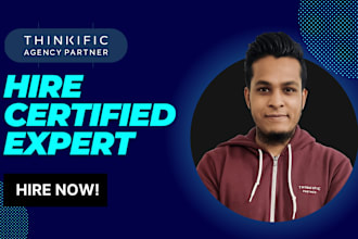 create a site on thinkific skool kajabi with custom design
