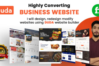 design, redesign modify website using duda builder