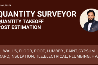 provide material takeoff, and construction estimates using plan swift