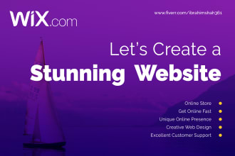 design and develop a dynamic wix website