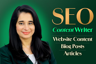be your SEO content writer for blog posts and articles