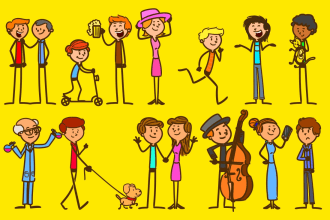 draw stickman stick figure very interesting and unique