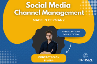 do social media marketing to grow your channels and be your social media manager