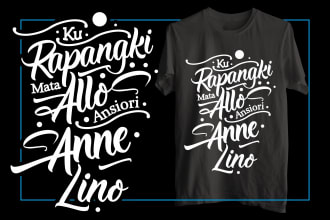 create typography tshirt designs for your pod business