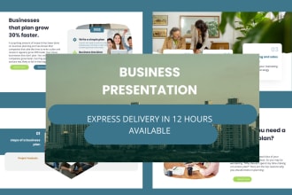 design a business powerpoint , and pitch deck presentation