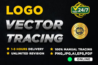 redraw, recreate, convert logo to vector tracing, jpg to vector