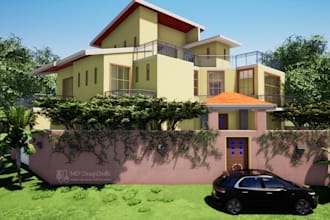 do civil, architectural, mep services drawings in 2d and 3d