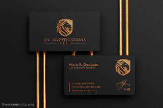 design a luxury gold foil business card with print ready files