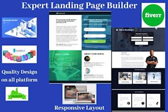do landing page on getresponse, builderall,unbounce, instapage,leadpage