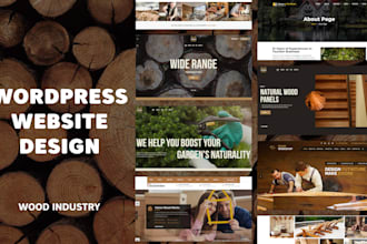 create carpenter, forestry, woodworking, and craftsman business websites