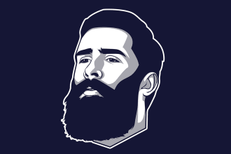draw minimalist flat line vector avatar of you within 24h