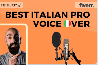 record the best italian male voice over