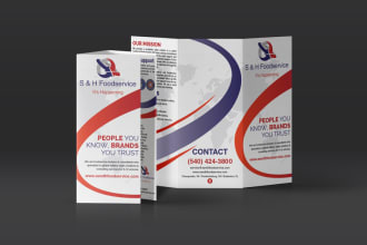 design folded brochure, trifold, bifold, catalogue