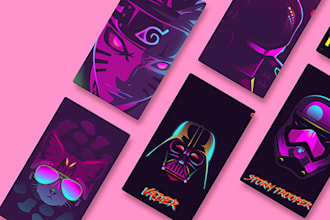 create art in cyberpunk style