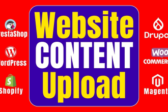 upload products listing on woocommerce, add website content