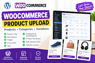 upload products to woocommerce