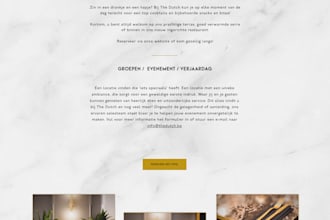 build a unique website for your restaurant or bar